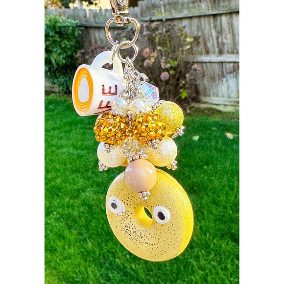 Heidi Kenney x Kid Robot Everything Bagel Brunch Keychain Purse Bag Charm - Picture 6 of 9